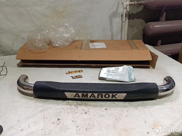 Защита заднего бампера подножка Volkswagen Amarok