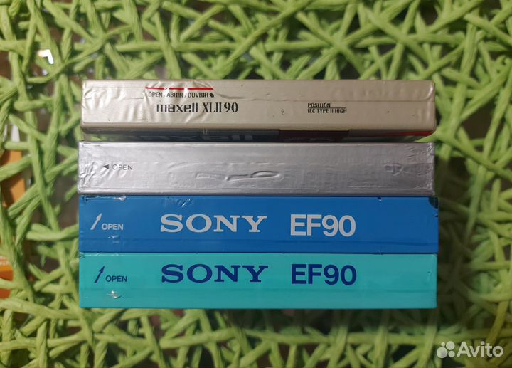 Аудиокассеты новые Sony, Maxell, Scotch