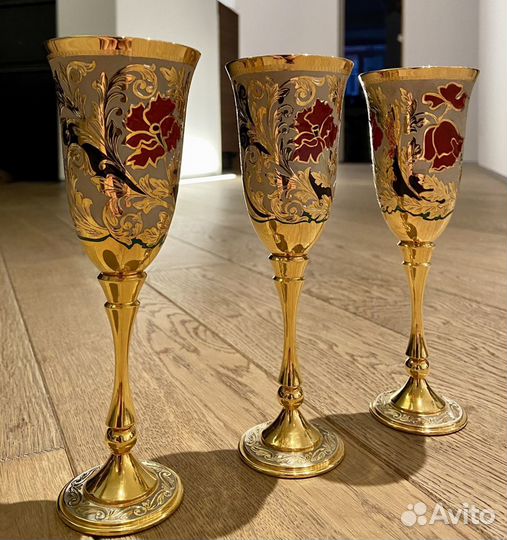 Набор посуды златоуст «Маки»