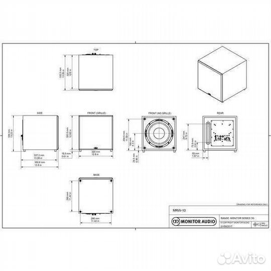 Monitor audio сабвуфер и тылы