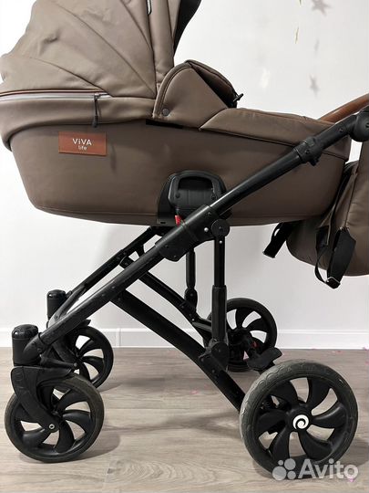 Коляска tutis viva life 2 в 1 2020г экокожа