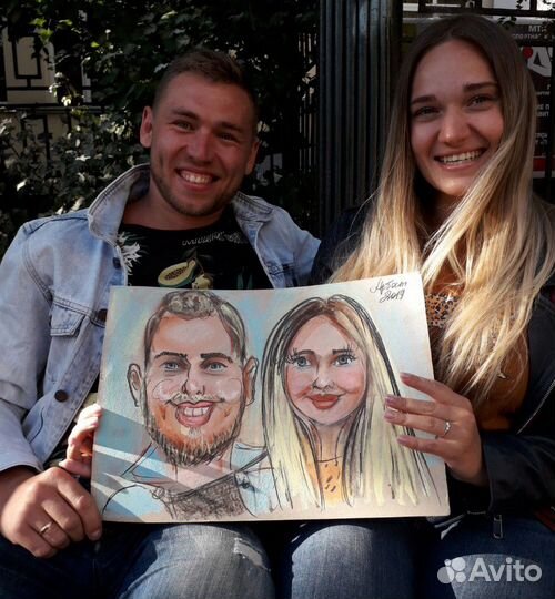 Художник-шаржист на праздник,портреты,шаржи по фот