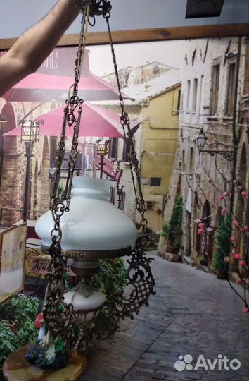 Роскошная антикварная люстра