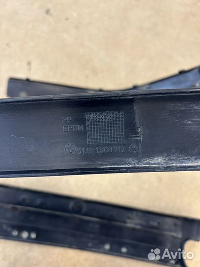 Молдинги переднего бампера bmw e36