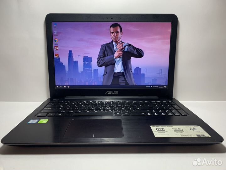 Игровой ноутбук Asus i3/6th/6gb/2видеокарты/ssd512