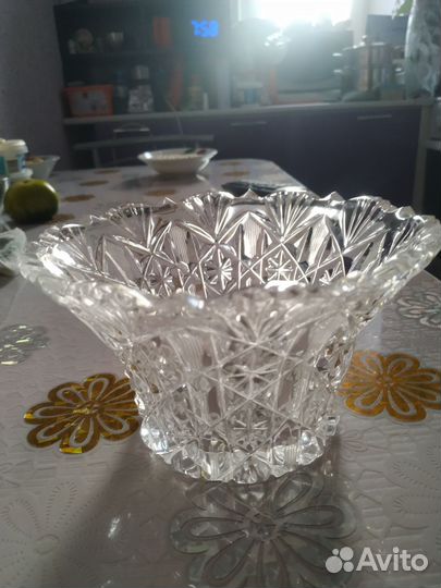 Ваза хрустальная большая СССР