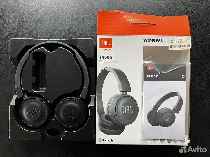 Беспроводные наушники JBL t450bt