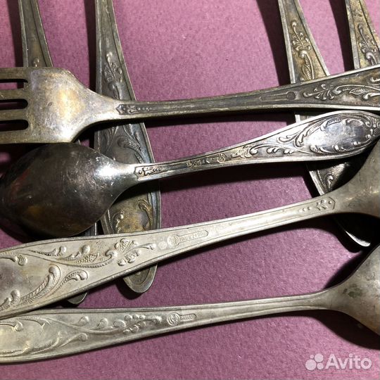 Ложки вилки мельхиоровые СССР