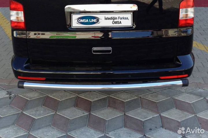 Защита заднего бампера VW T5 2003-2009