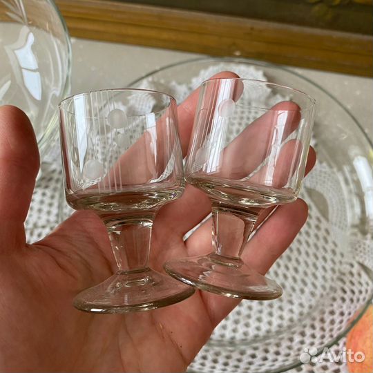 Советская Посуда Графин Рюмки Вазочки стекло СССР