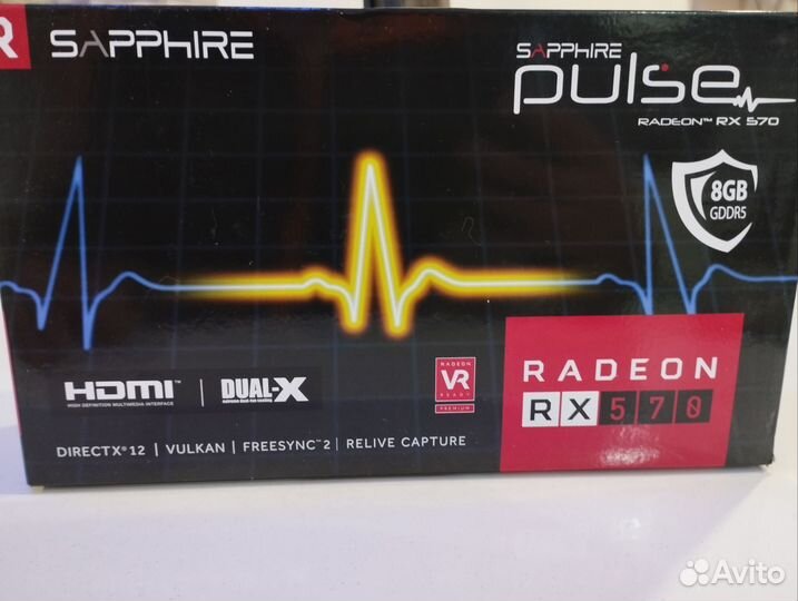 Видеокарта rx570 8gb