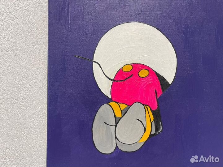 Две Картины поп арт Микки маус и ноги