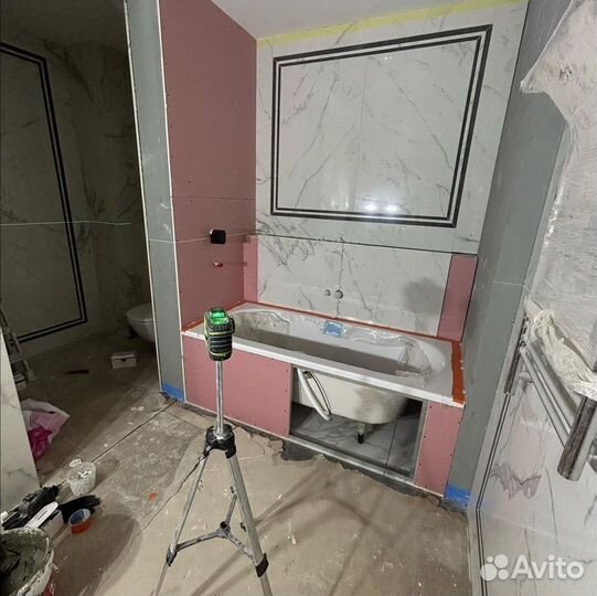 Ремонт ванной комнаты. Плиточные работы