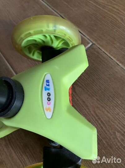 Самокат светящиеся колеса