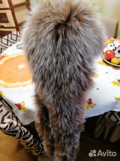 Шапка капор из песца