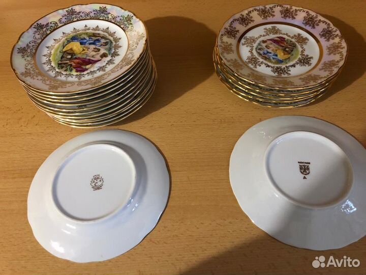 Новые десертные тарелки Мадона(Чехия)