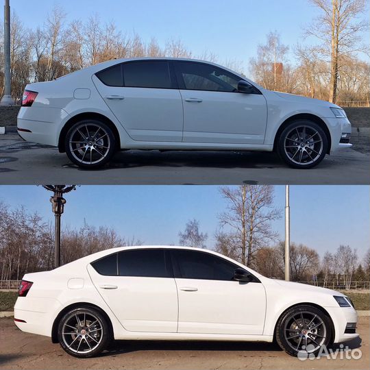 Octavia A7 12-17/Многорычажка Пружины eibach -30mm