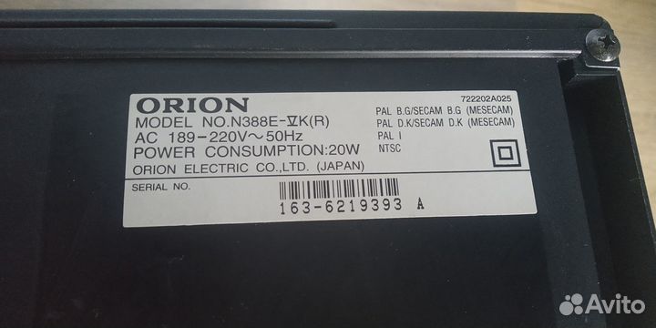 Видеомагнитофон Orion N388E-VK