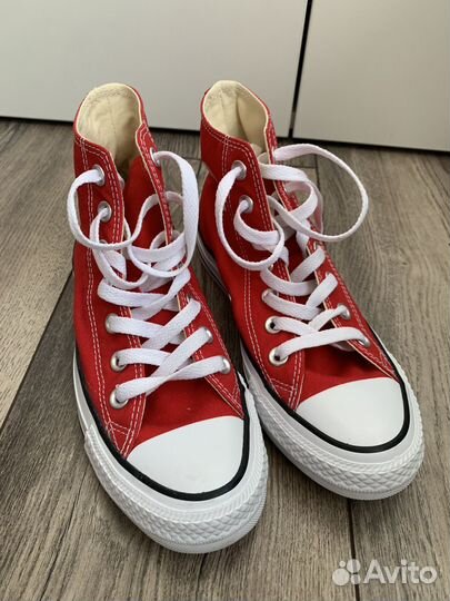 Кеды Converse All star hi red, 36 размер