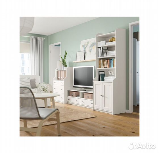 Комбинация для хранения под тв, IKEA hauga