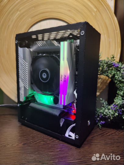 Игровой мини пк mini-itx i3 12100f 1660ti b660i