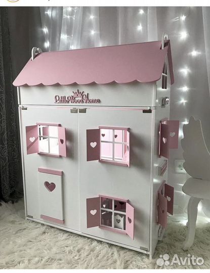 Кукольный домик для барби с мебелью