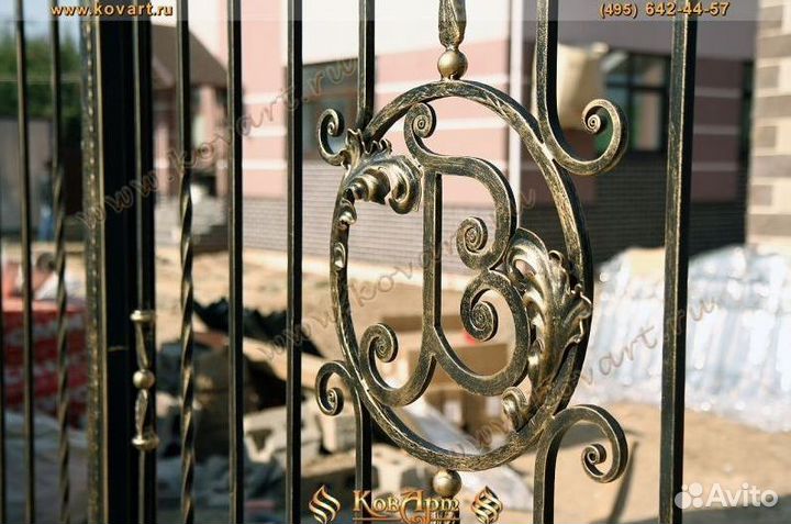 Кованые ворота металлические. арт: X176