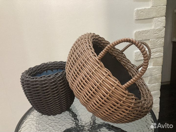 Кашпо из ротанга