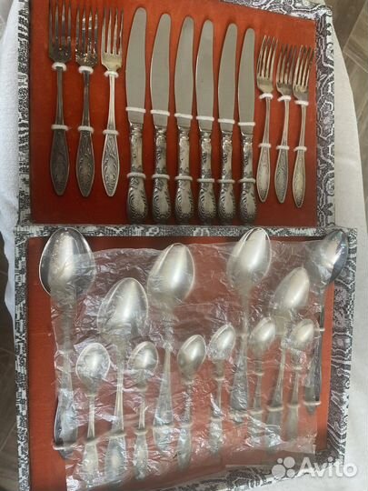 Набор столовых приборов мельхиор СССР