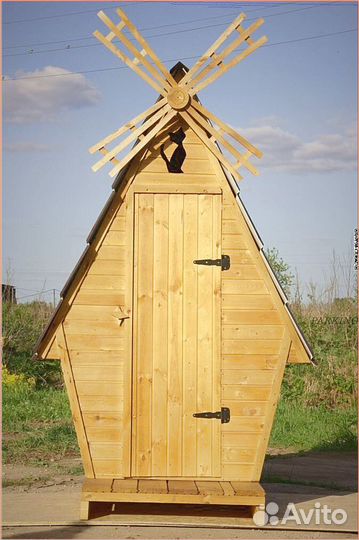 Дачный туалет с декором гхй 472