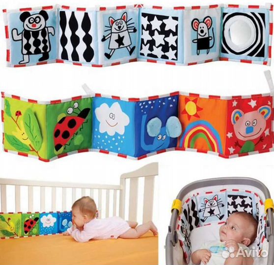 Мягкая книжка-бортик в кроватку Taf Toys