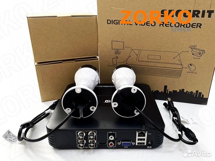 Видеонаблюдение - набор 2 камеры (Продажа Монтаж)