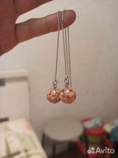 Серьги из эпоксидной смолы