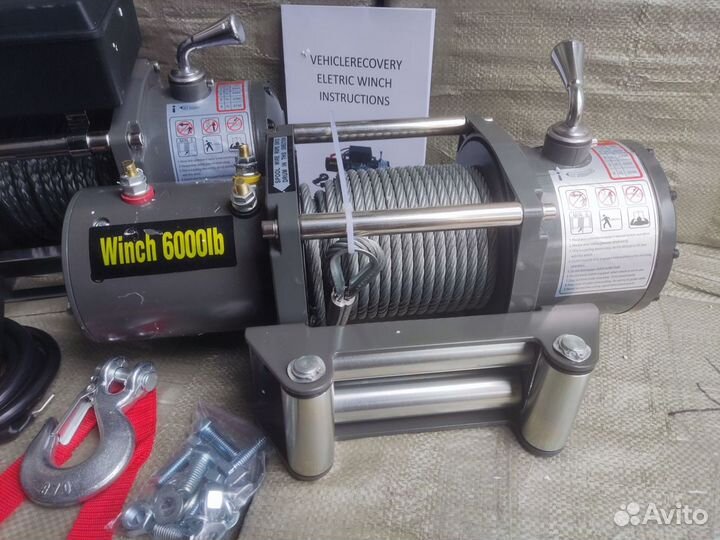 Лебедка электрическая 12v Electric Winch 6000 lbs