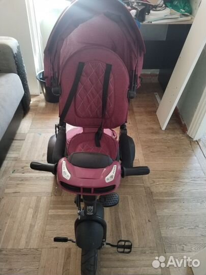 Велосипед коляска с ручкой