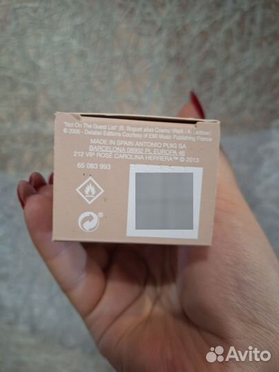 Парфюмерная вода Carolina Herrera 212 VIP Rose