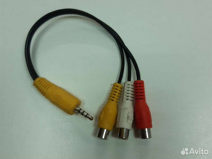 Кабель подключения AV 3 RCA (тюльпаны) / Jack 3.5