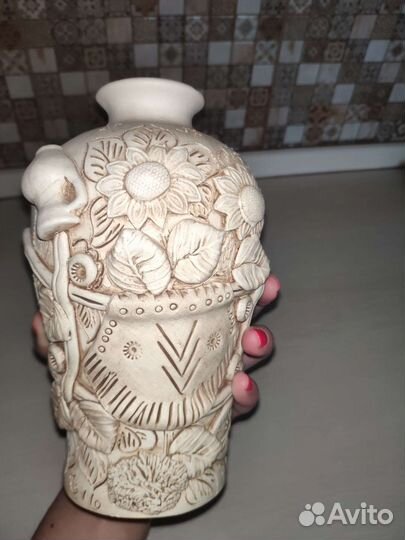 Ваза для цветов в деревенском стиле