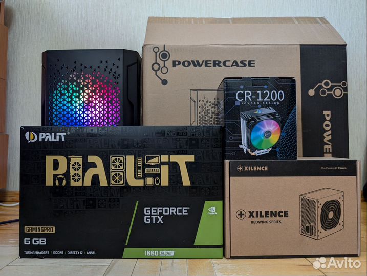 Игровой пк Palit, i7, GTX 1660 Super 6gb, озу 32gb