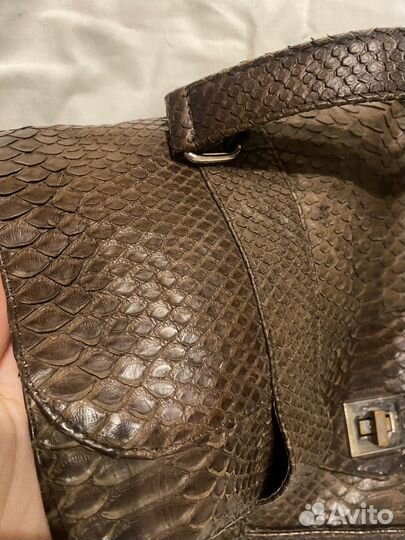 Сумка из натуральной кожи питона