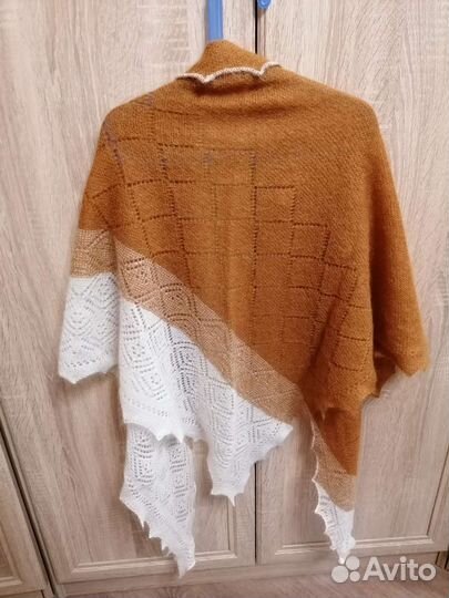 Оренбургский пуховый треугольный платок