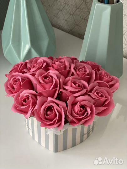 Букет из мыльных роз