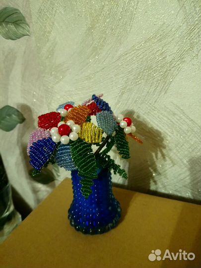 Цветы из бисера