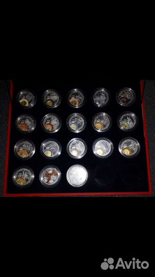 Коллекция монет-медалей 70 лет со дня Великой Поб