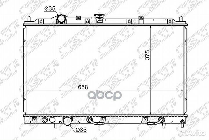 Радиатор Mitsubishi Colt 95-03 / Mirage 95-00