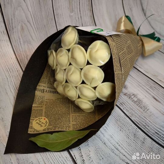 Шоколадные пельмени. Мужской букет