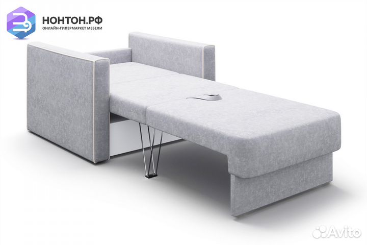 Кресло еврокнижка Леон серое