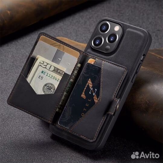 Чехол кошелек на iPhone 15 pro