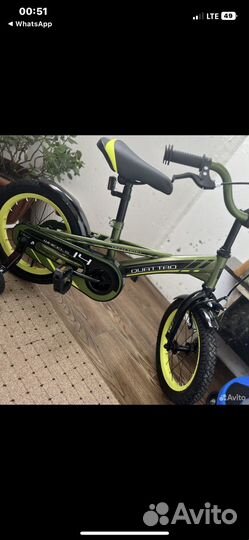 Велосипед новый quattro 14