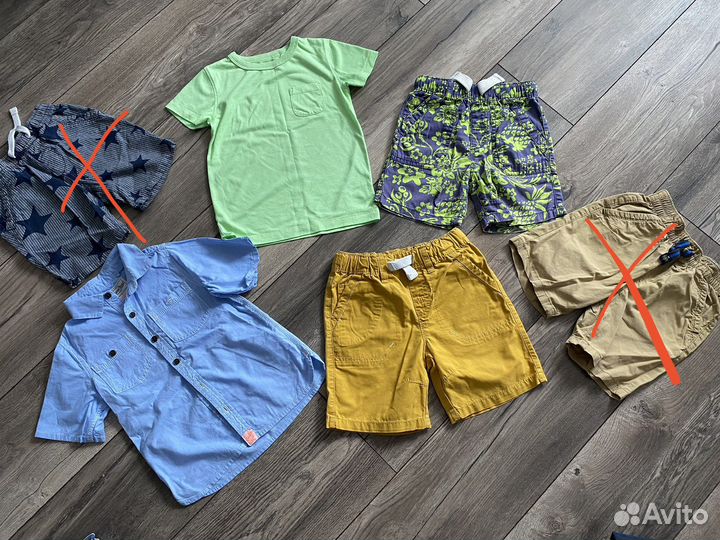 Шорты,рубашка,футболка на мальчика